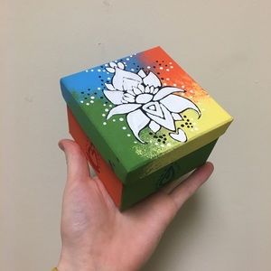 Original Artwork Mandala Storage Jewelry Box